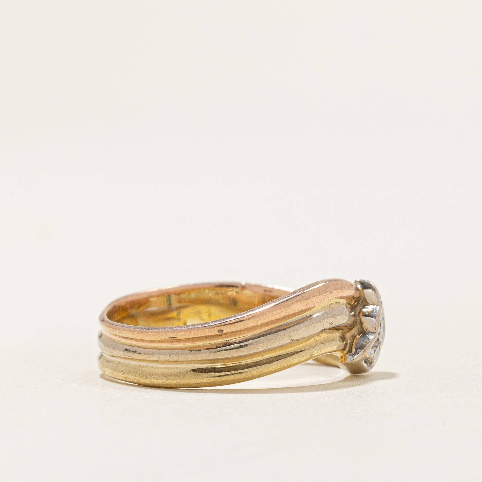 Three Stone Diamond Ring | 0.035ctw | SZ 7