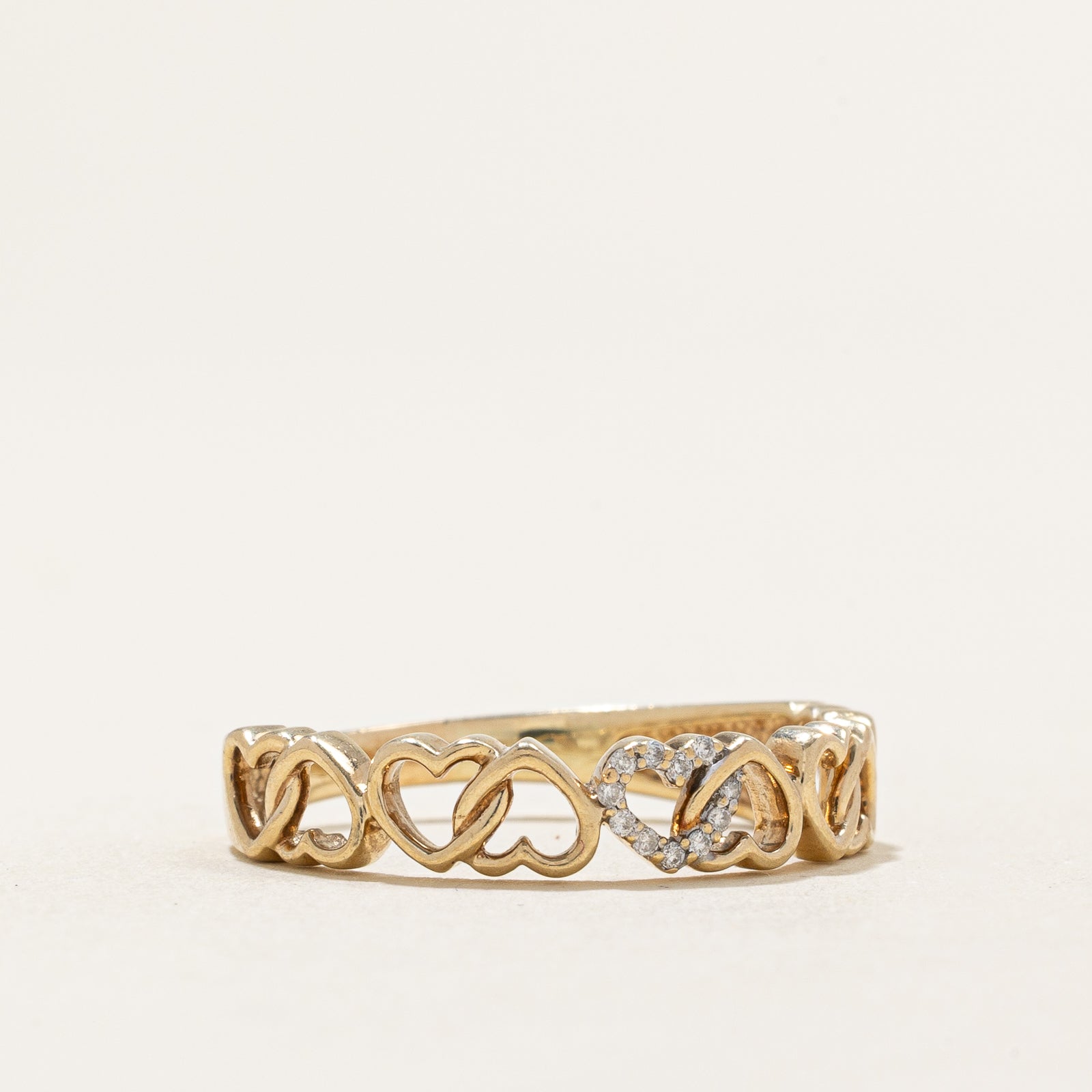Diamond Heart Ring | 0.011ctw | SZ 7.5