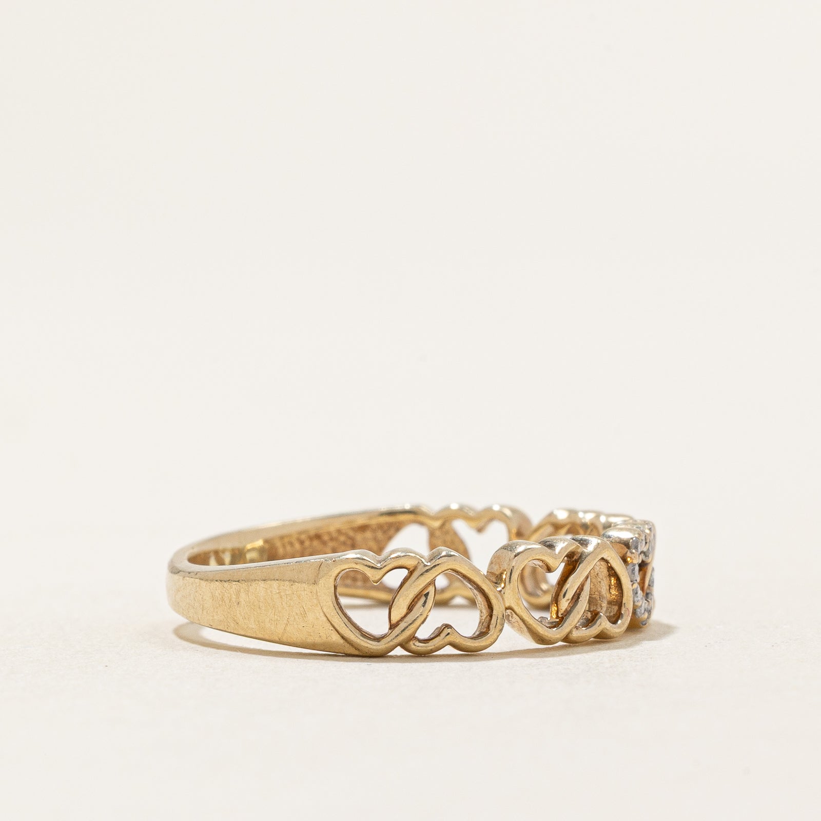 Diamond Heart Ring | 0.011ctw | SZ 7.5
