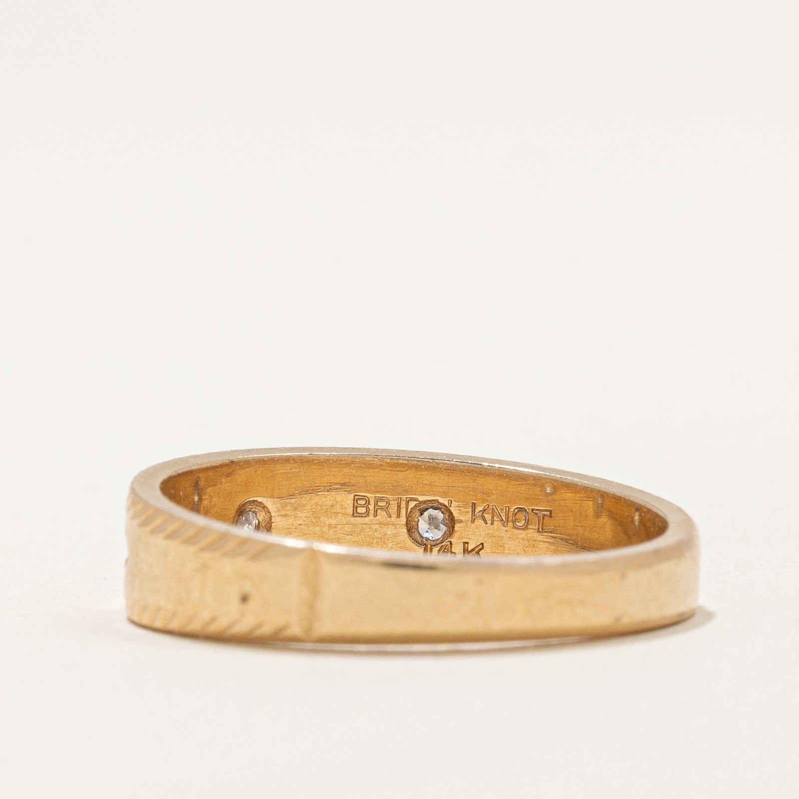 Bague trois diamants | 0,03 ct au total | Taille 6,75