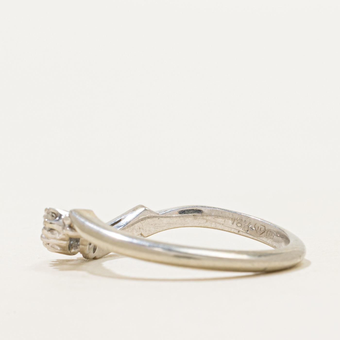 18k Diamond Contour Ring | SZ 5.25