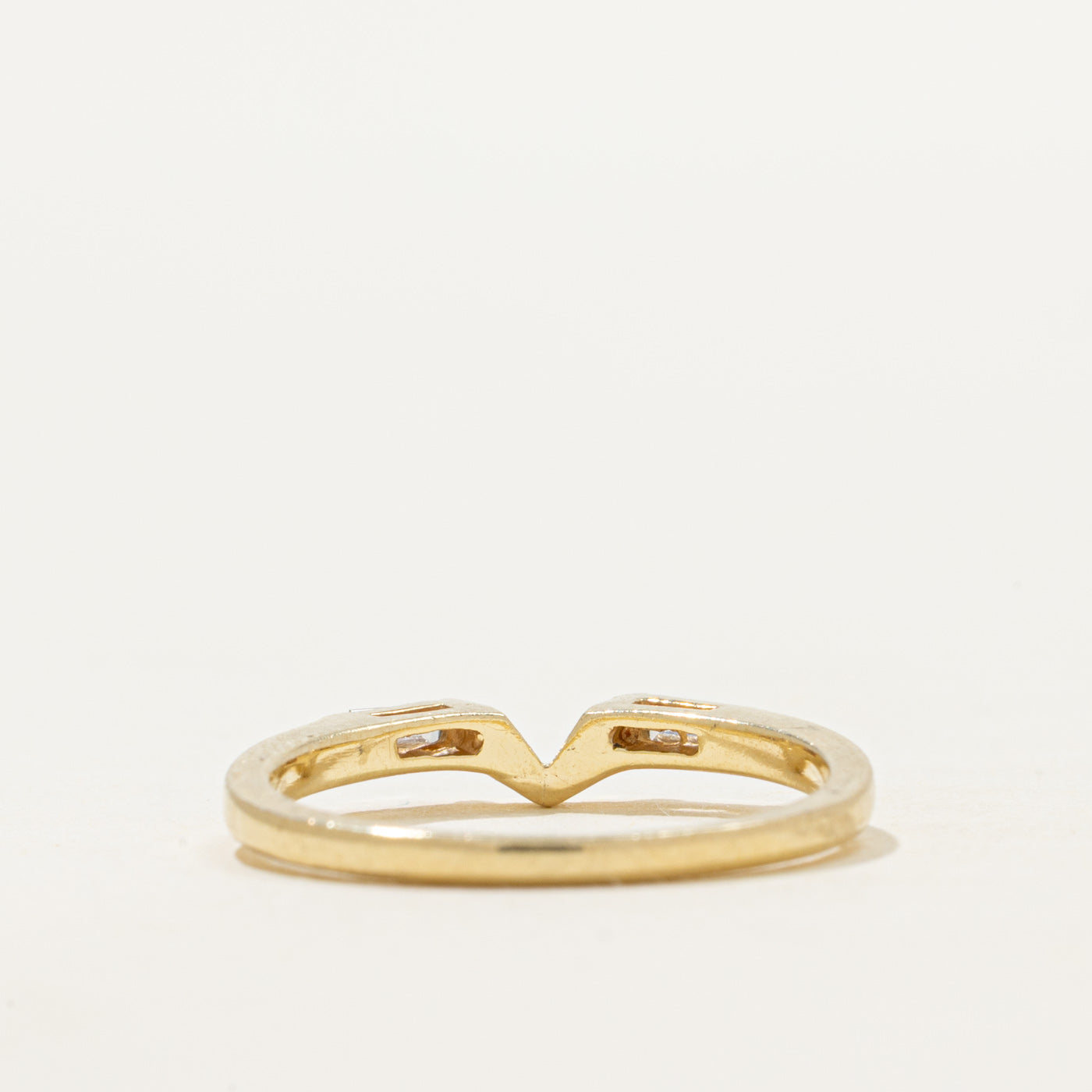 Baguette Cut Diamond Contour Ring | SZ 6.5