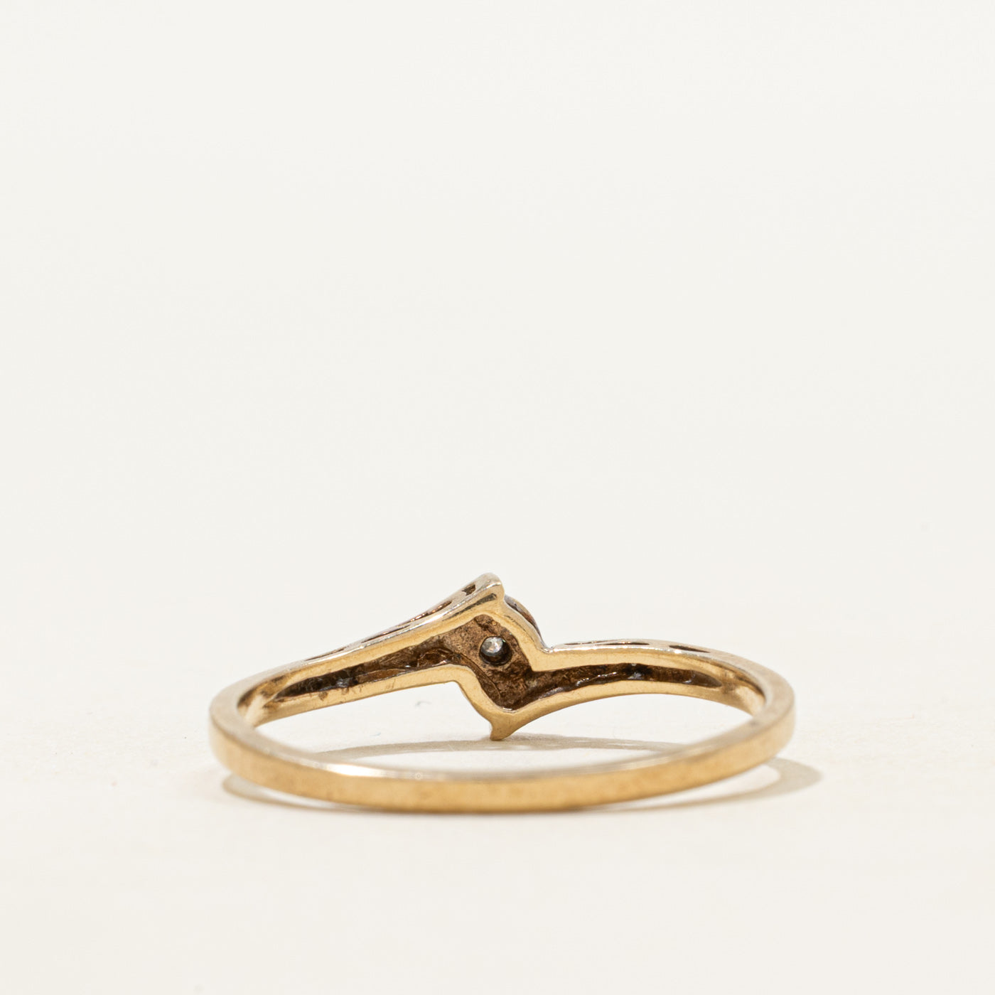 Diamond Petite Bypass Ring | SZ 7