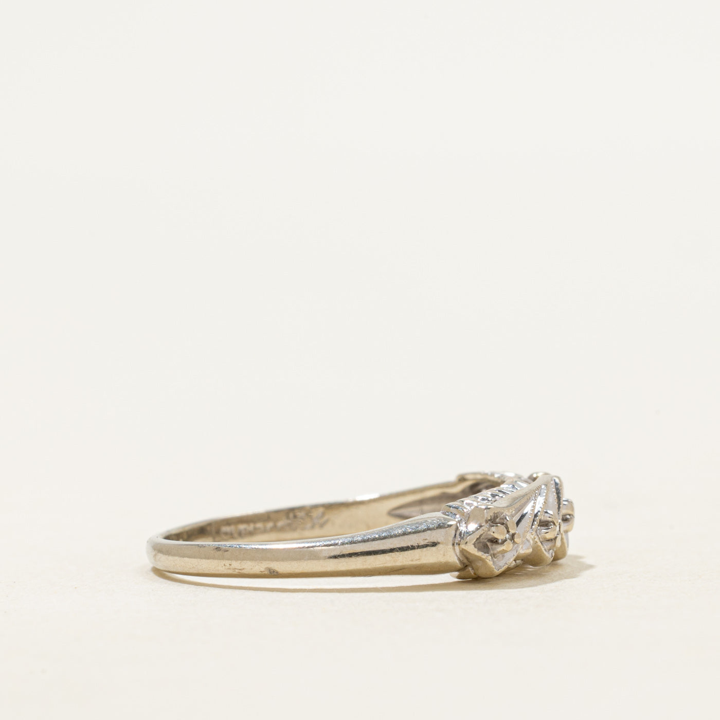 Five Stone Diamond Ornate Ring | SZ 7.25
