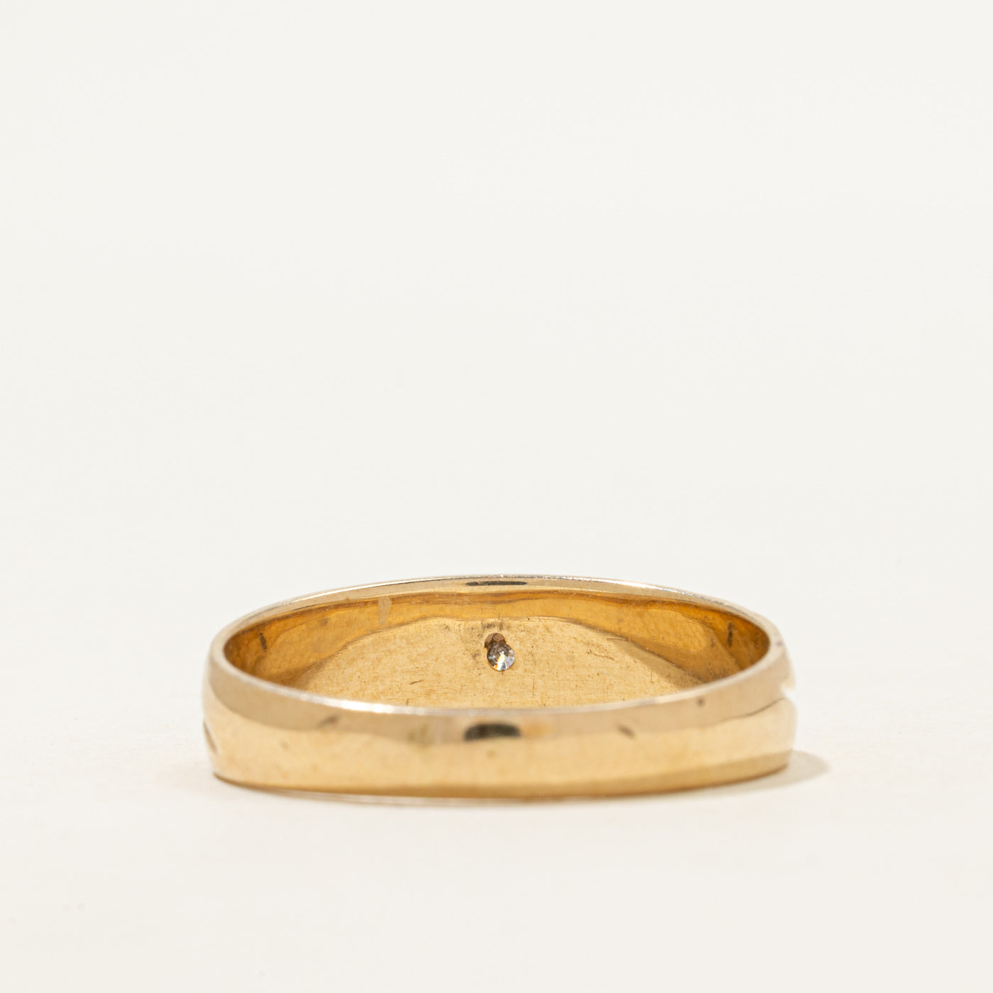 Star Set Diamond Engraved Ring | SZ 11.25