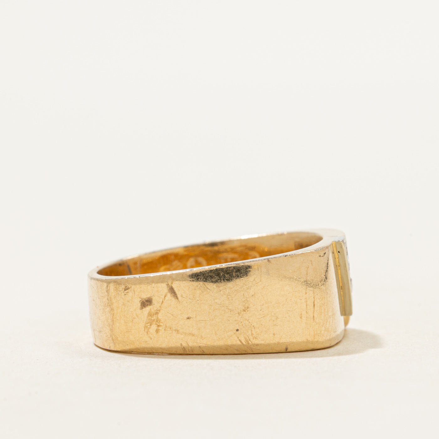 Diagonal Diamond Soft Square Band | SZ 8