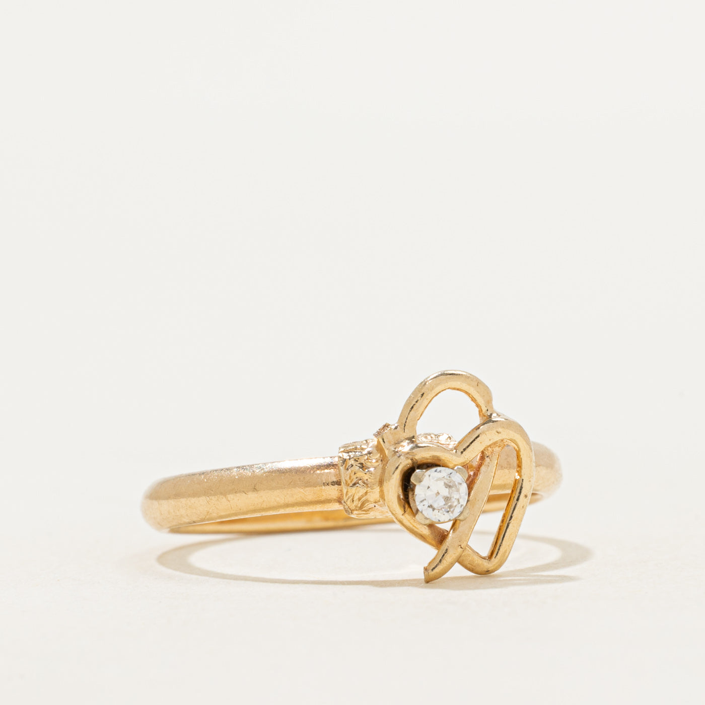 Diamond Openwork Heart Ring | 0.06ct | SZ 7.25