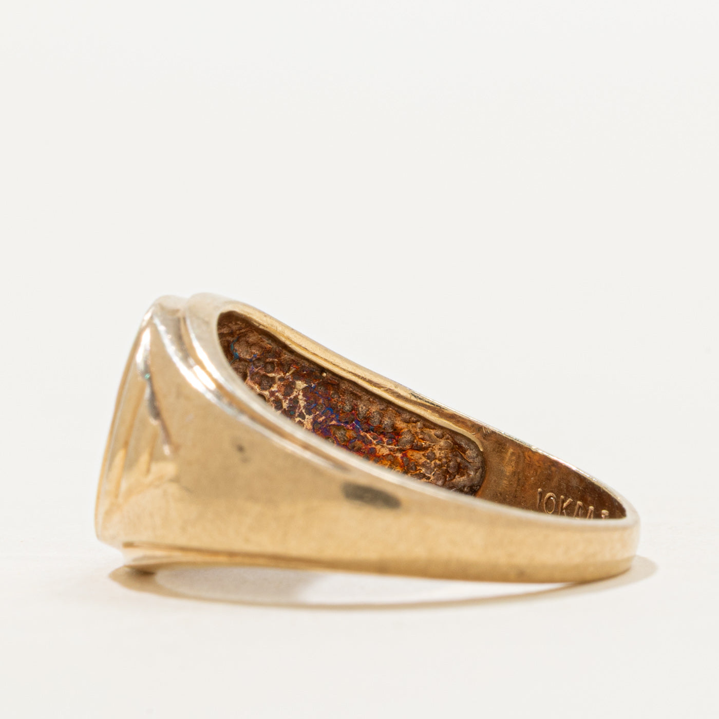 Diamond "B" Initial Signet Ring | SZ 7.5