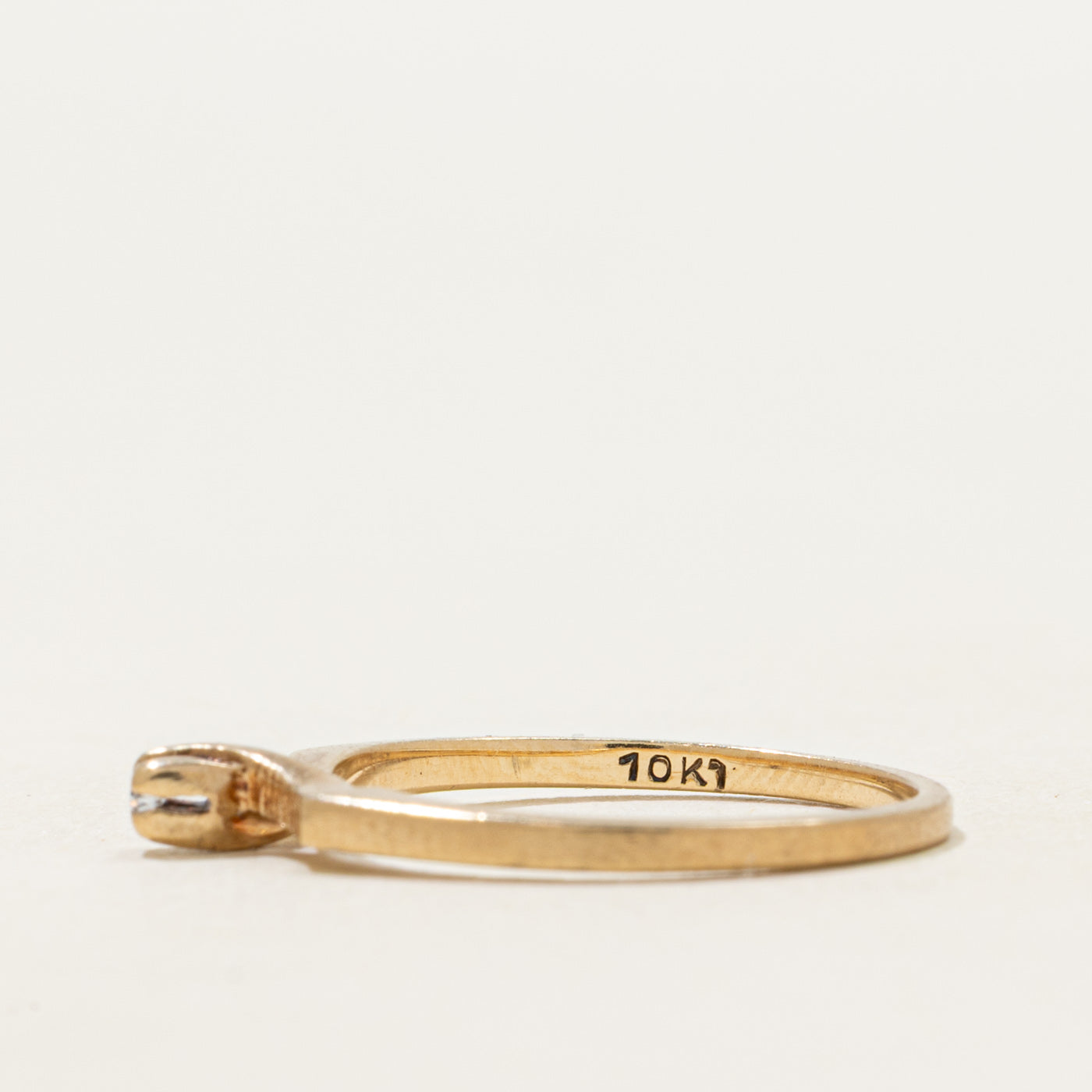 Diamond Textured Petite Ring | SZ 4.75
