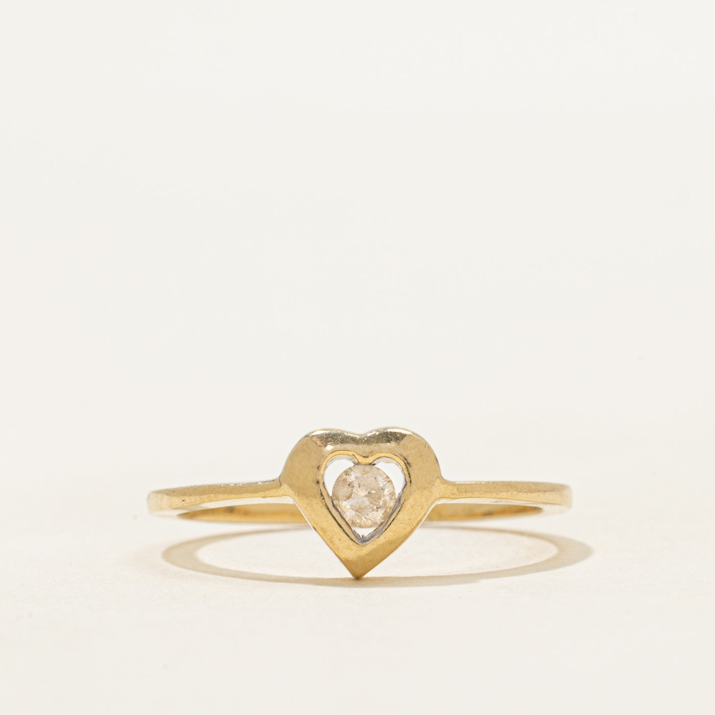 Diamond Heart Ring | 0.12ct | SZ 7