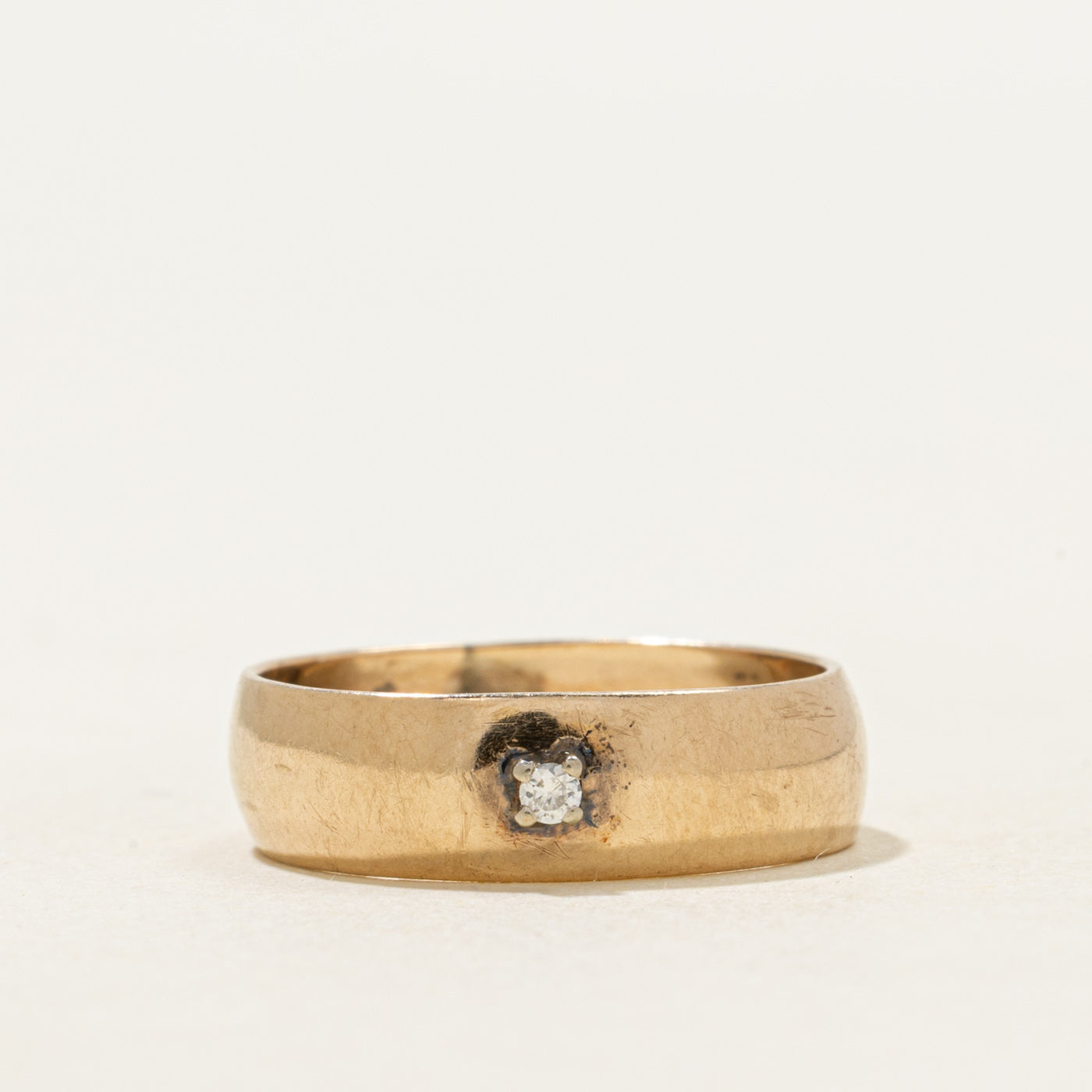 Single Stone Diamond Band | 5mm | SZ 4.75