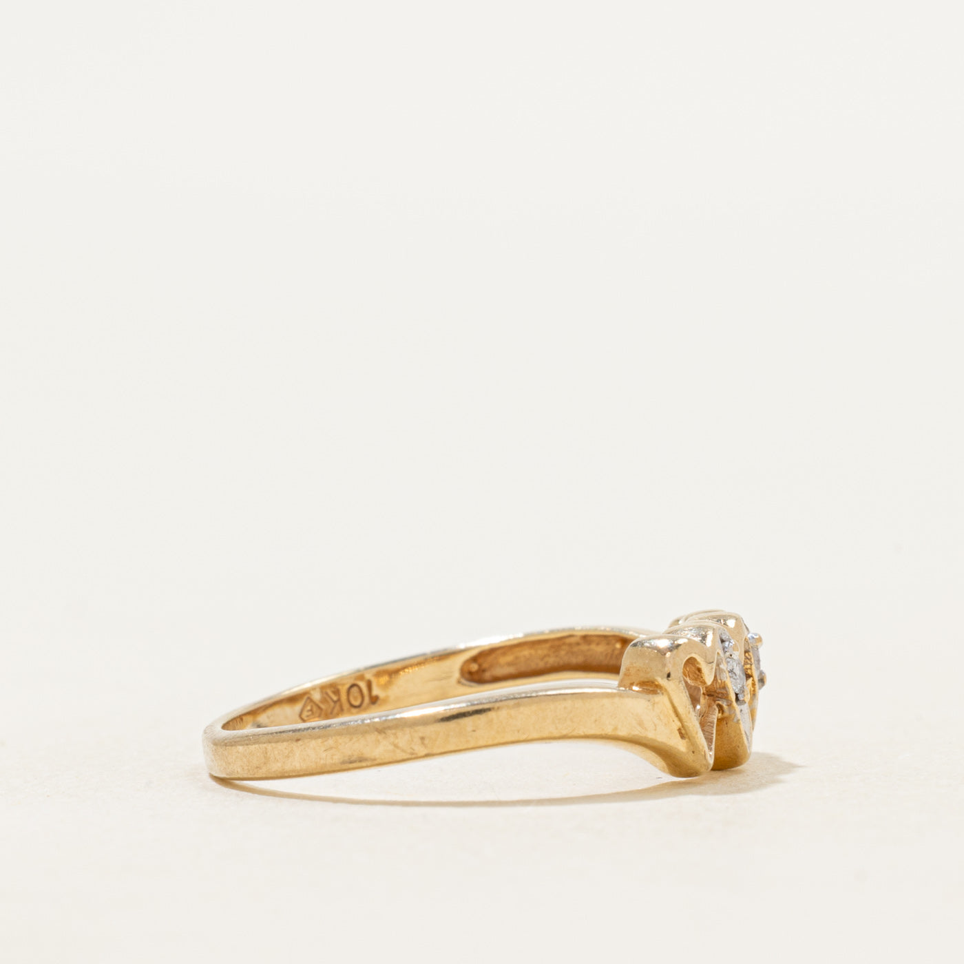 Diamond Open Heart Ring | SZ 6