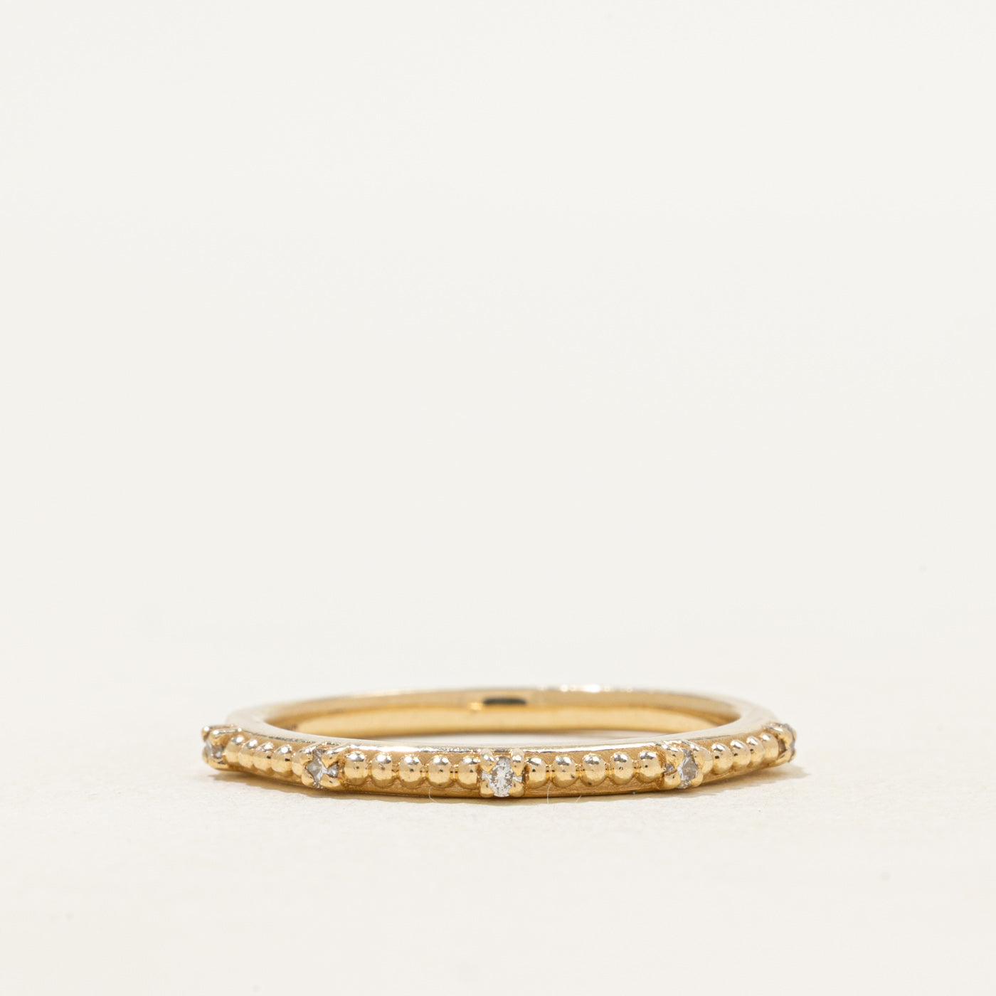 Five-Stone Diamond Beaded Ring | SZ 7