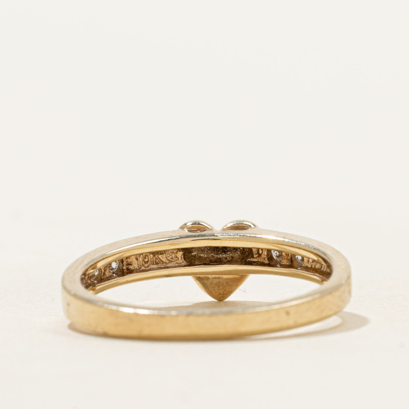 Diamond Accented Heart Ring | SZ 6