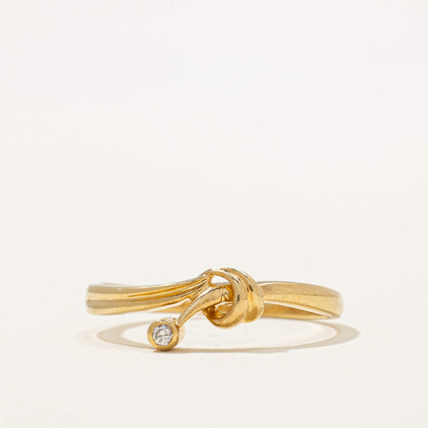 Bezel Set Diamond Ring | 0.01ct | SZ 6.25