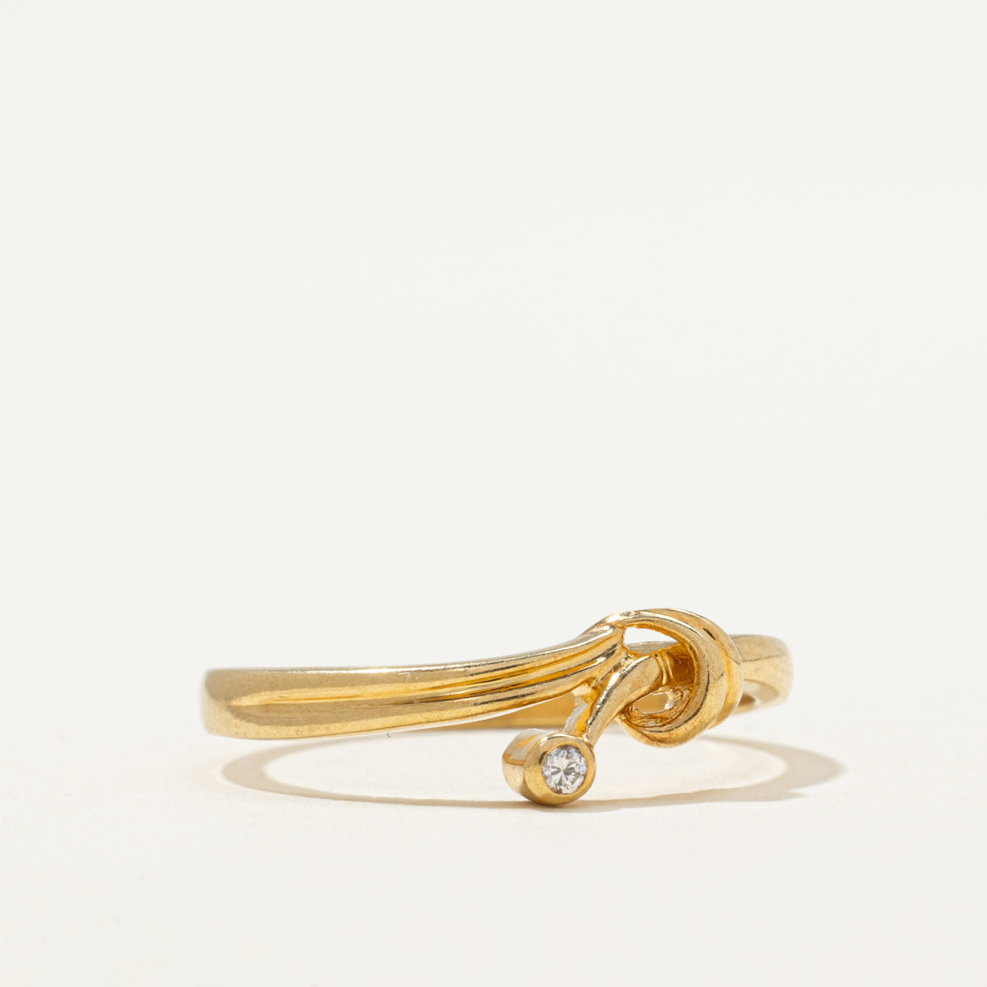 Bezel Set Diamond Ring | 0.01ct | SZ 6.25