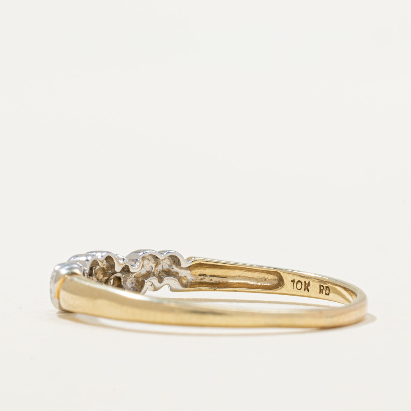 Diamond Heart Pattern Ring | 0.02ctw | SZ 10