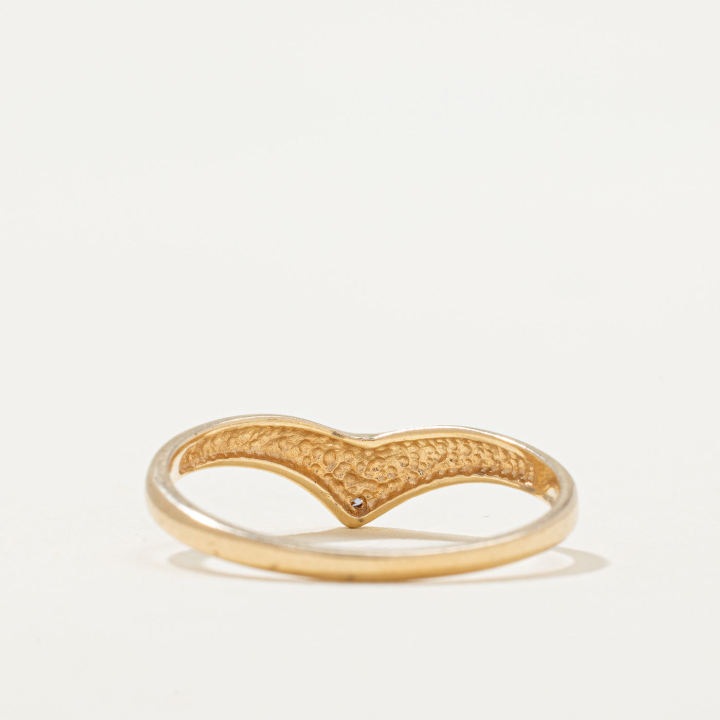 Diamond Chevron Ring | 0.01ct | SZ 7
