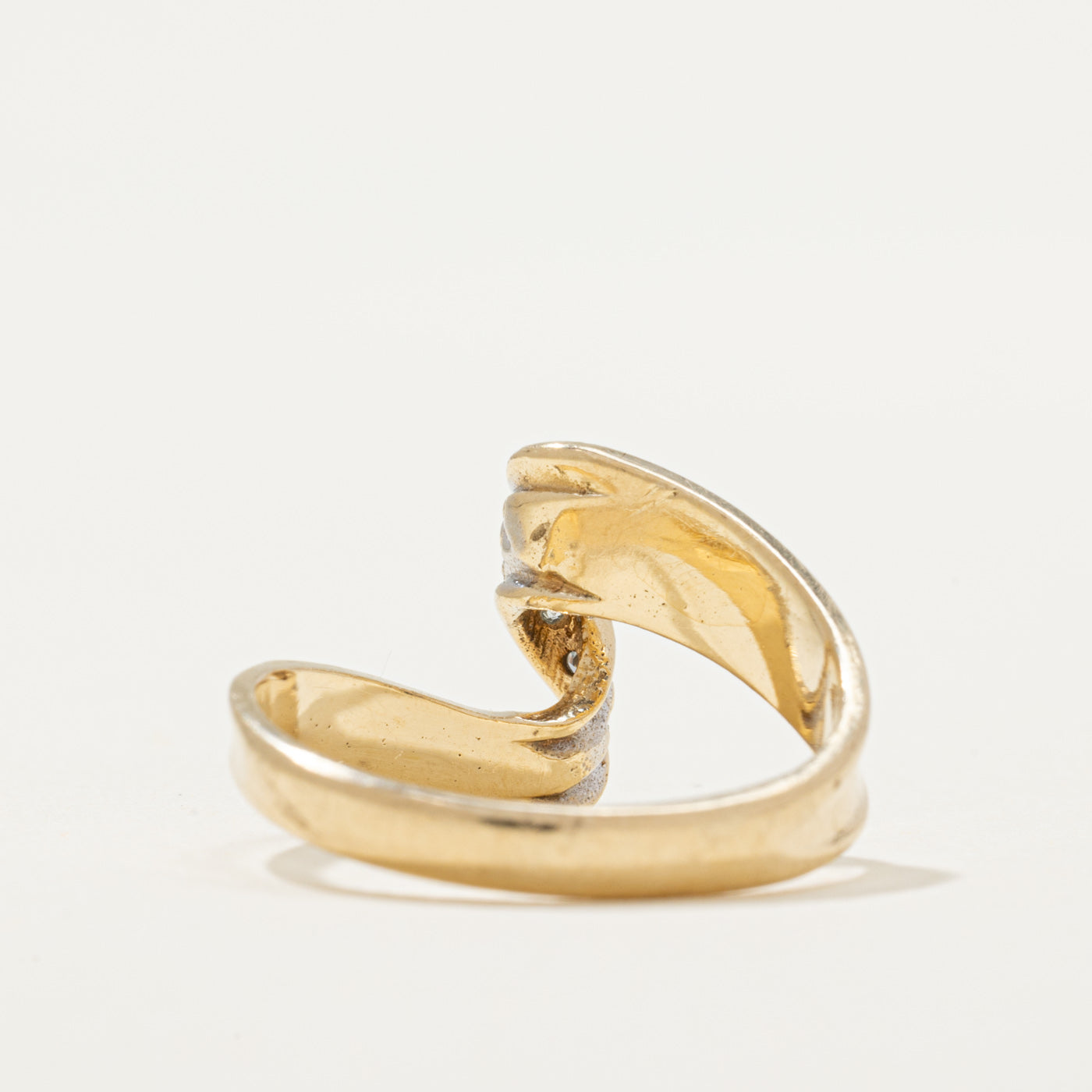 Diamond Twisted Bypass Ring | 0.03ctw | SZ 6.25