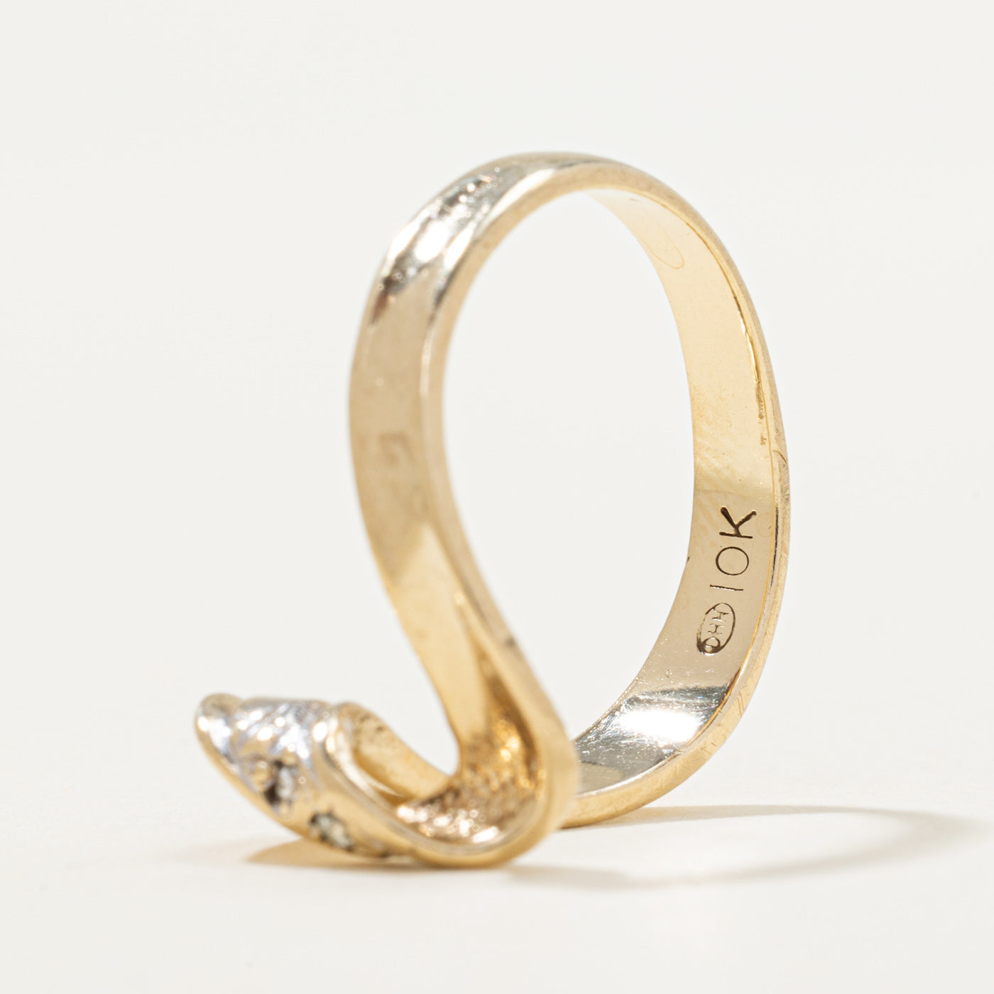 Diamond Twisted Bypass Ring | 0.03ctw | SZ 6.25