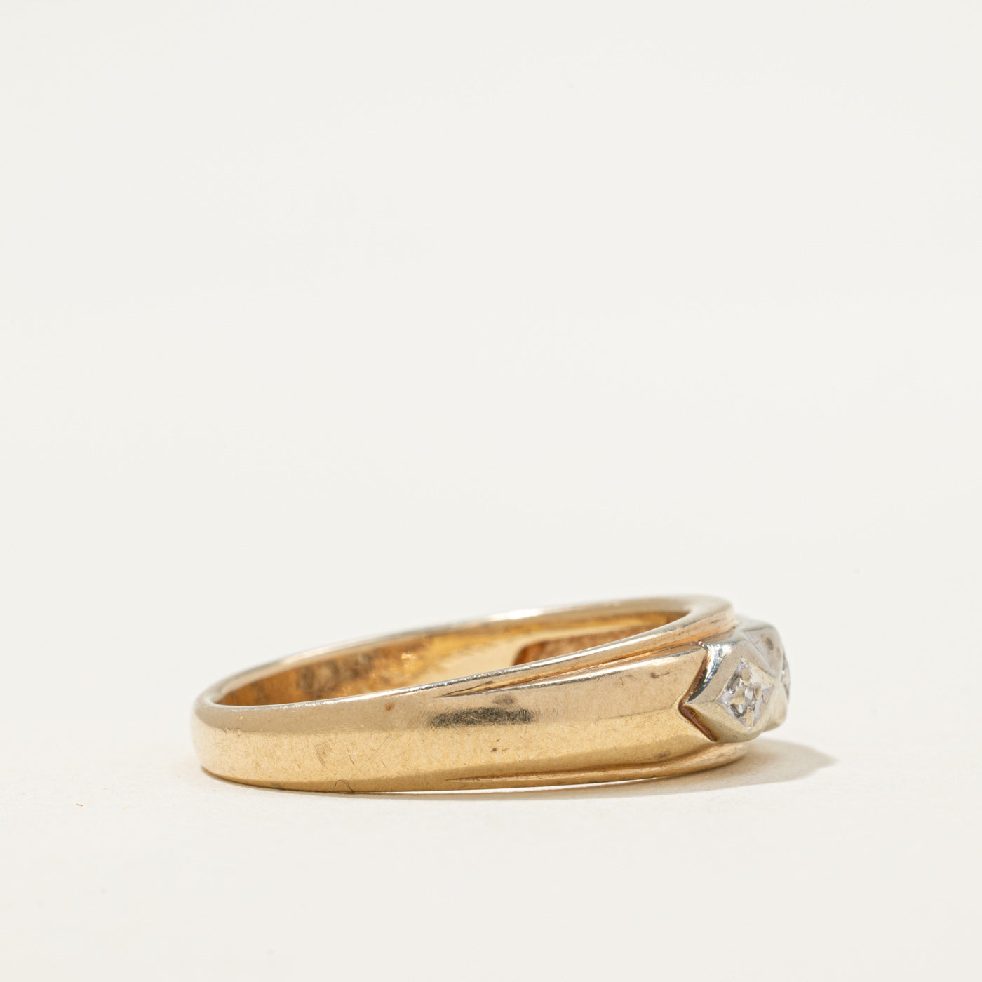 Three Stone Diamond Ring | 0.03ctw | SZ 8.5
