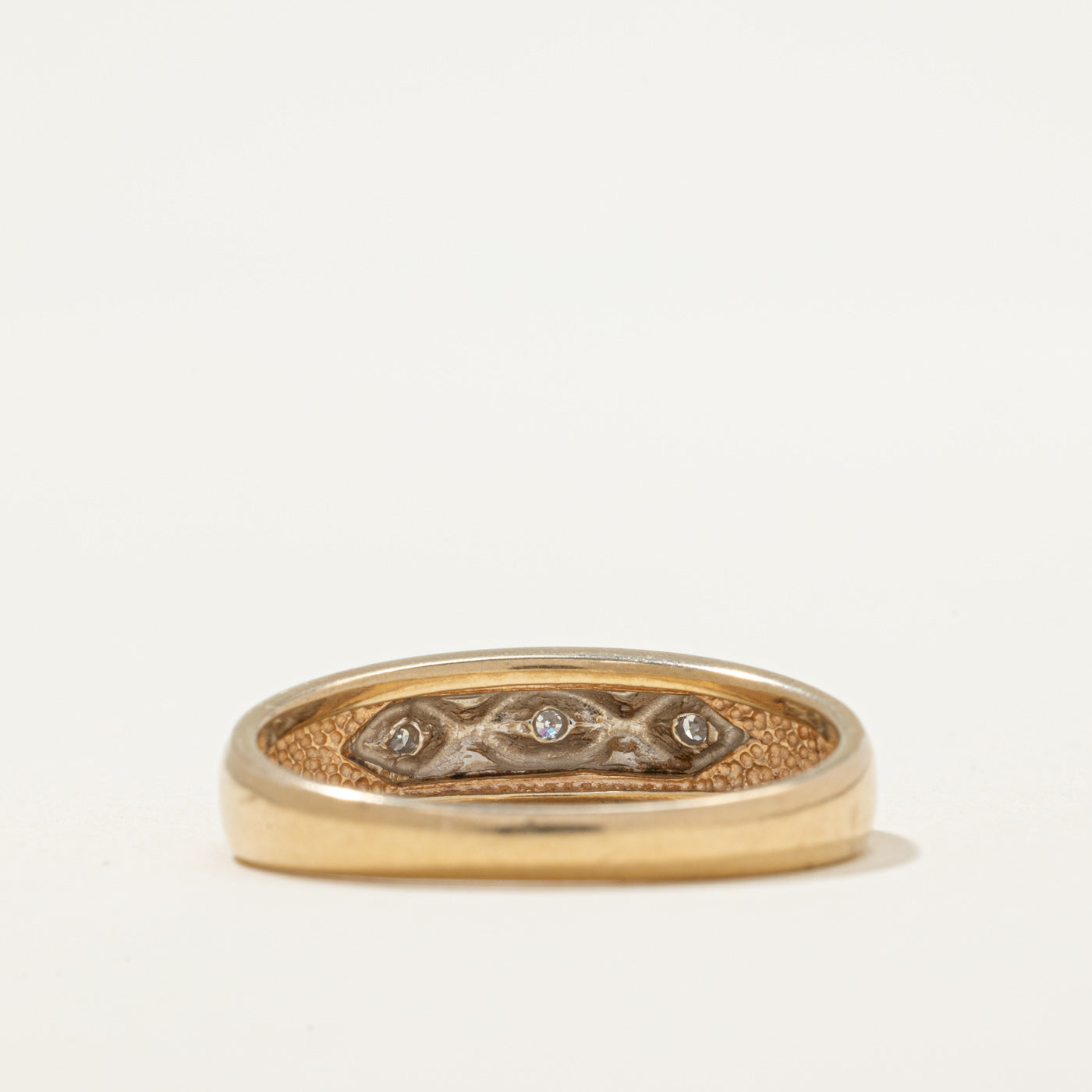 Three Stone Diamond Ring | 0.03ctw | SZ 8.5