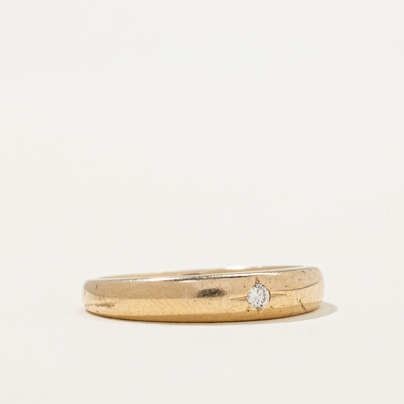 'Birks' Star Set Diamond Band | 0.03ct | SZ 4.5