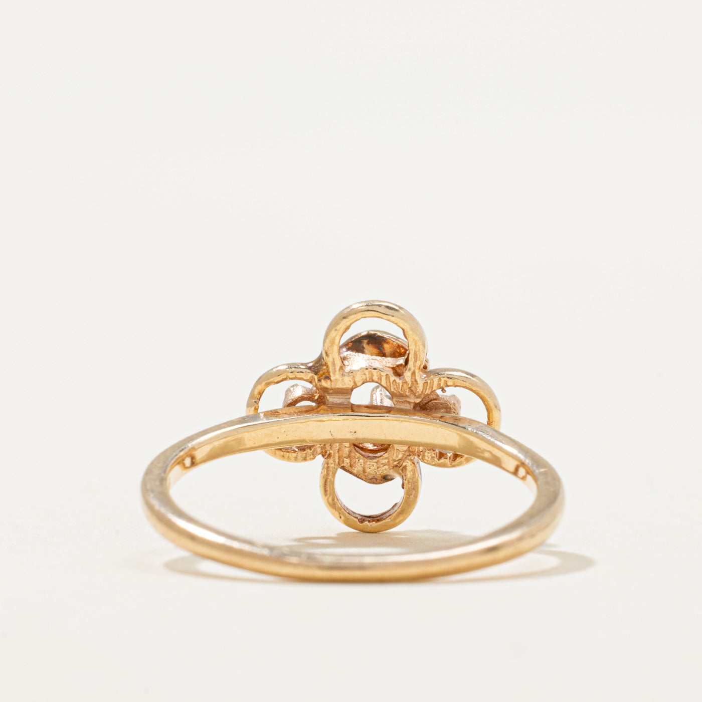 Diamond Flower Openwork Ring | 0.03ctw | SZ 4.5