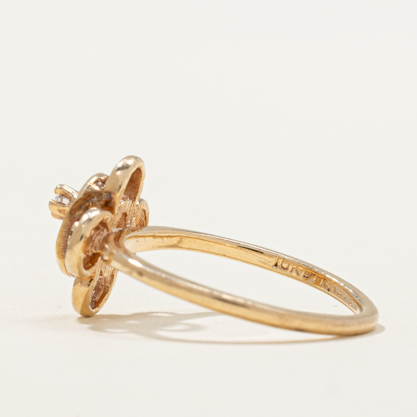 Diamond Flower Openwork Ring | 0.03ctw | SZ 4.5