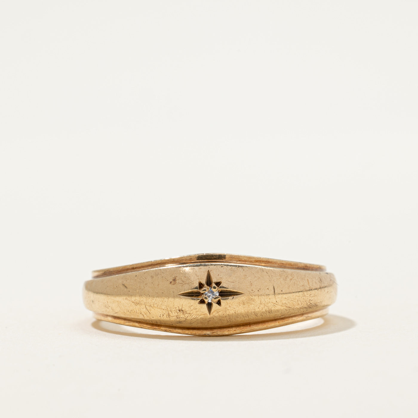 Star Set Diamond Band | 0.01ct | SZ 11.25