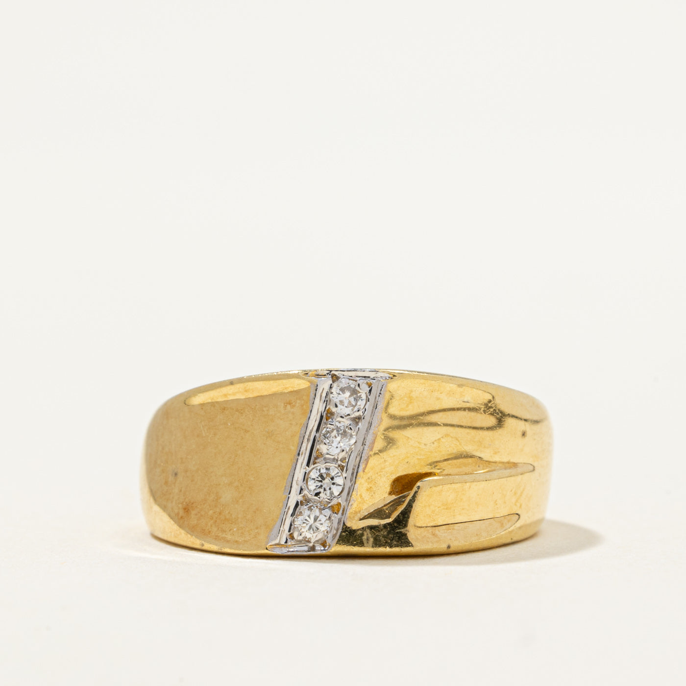 Diamond 'L' Initial Ring | 0.06ctw | SZ 6