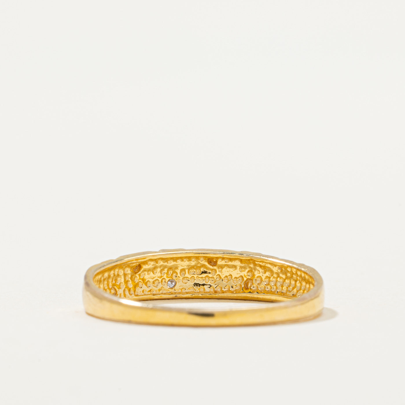 Diamond Triangle Patterned Ring | 0.01ct | SZ 6.25