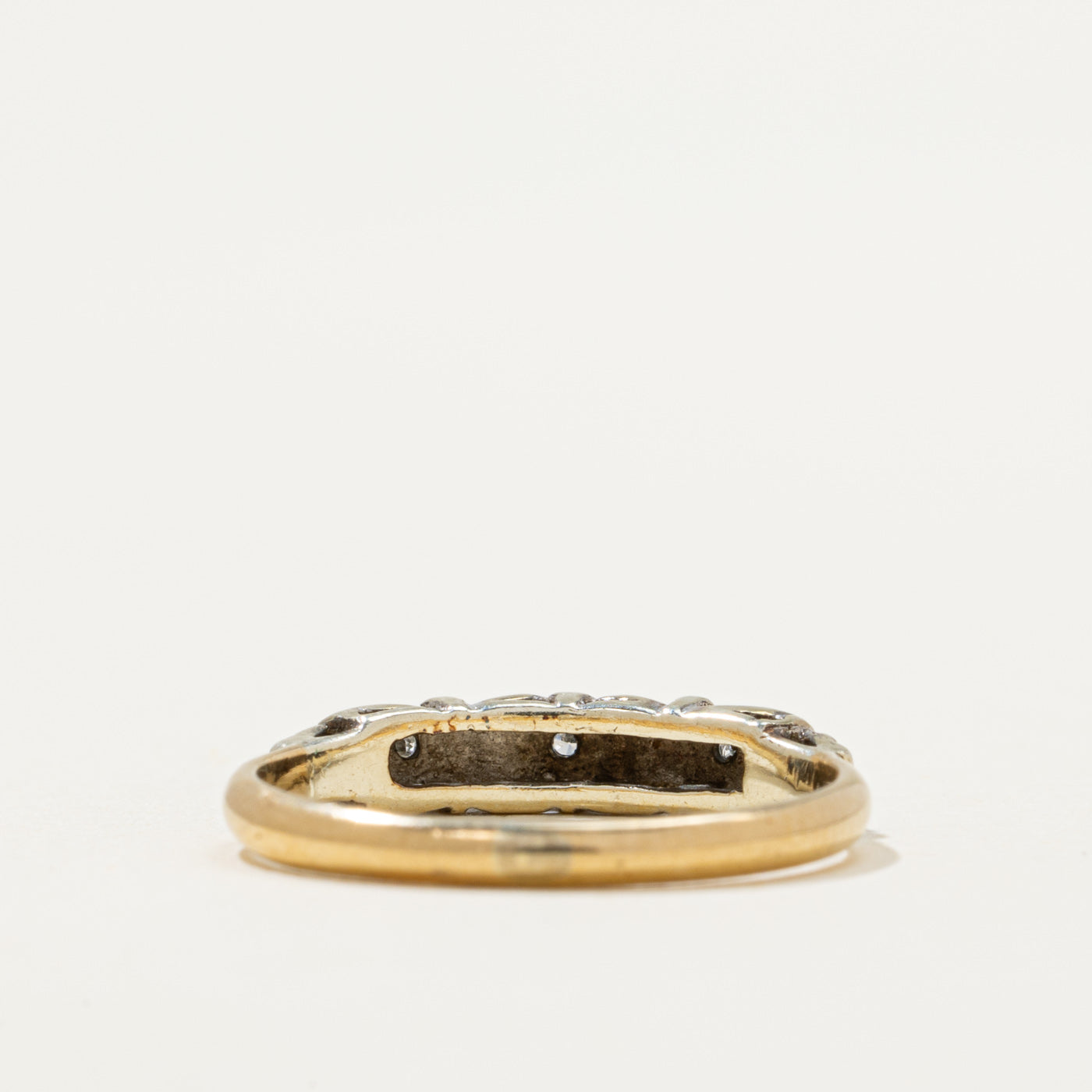 Diamond Textured Band Ring | 0.02ctw | SZ 4.75