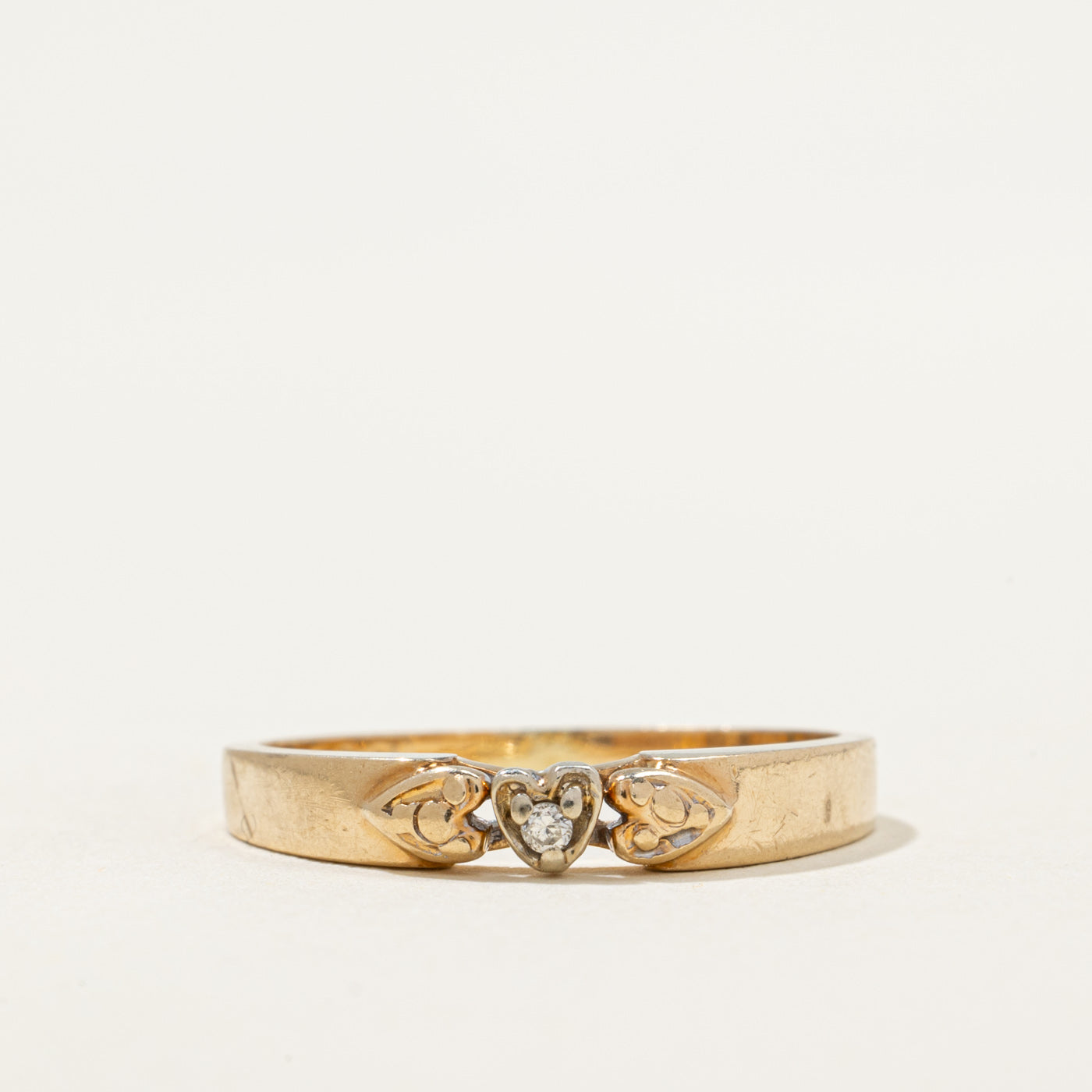 Diamond Heart Ring | 0.01ct | SZ 7.5