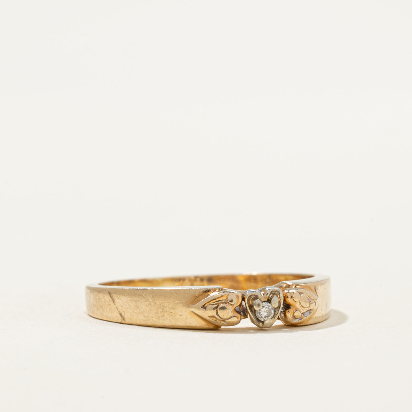 Diamond Heart Ring | 0.01ct | SZ 7.5