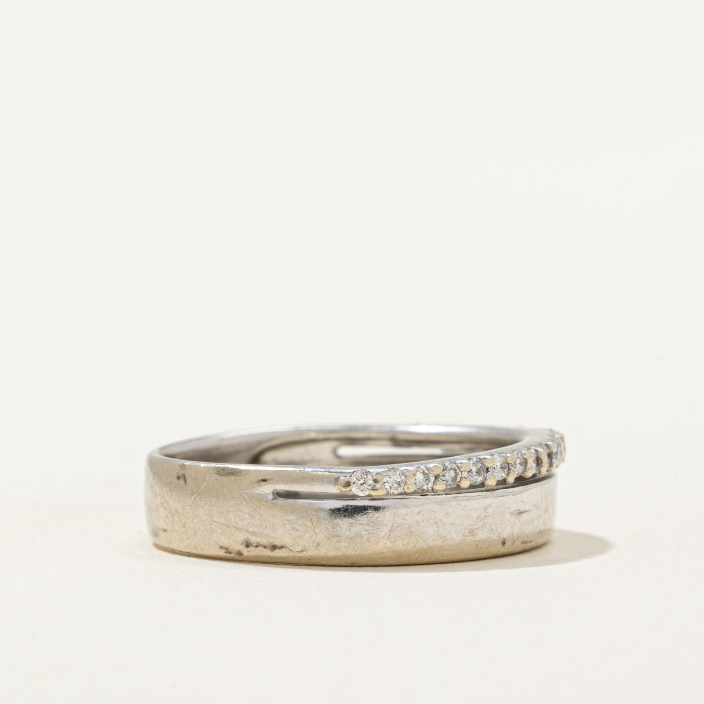 Semi Eternity Diamond Edged Band | 0.07ctw | SZ 5