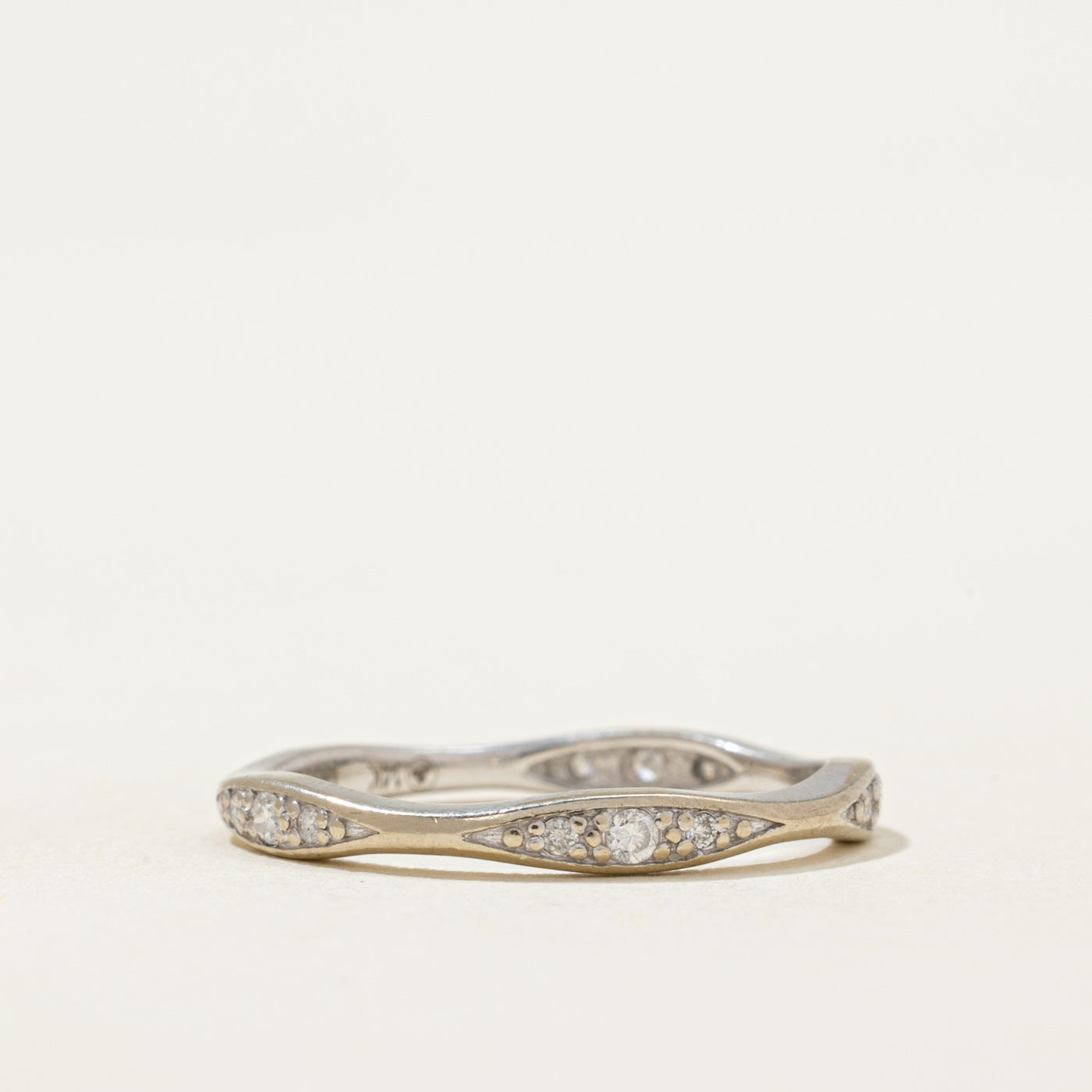 Diamond Semi Eternity Contour Band | 0.10ctw | SZ 5.5