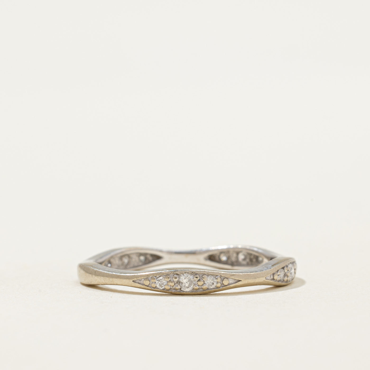 Diamond Semi Eternity Contour Band | 0.10ctw | SZ 5.5