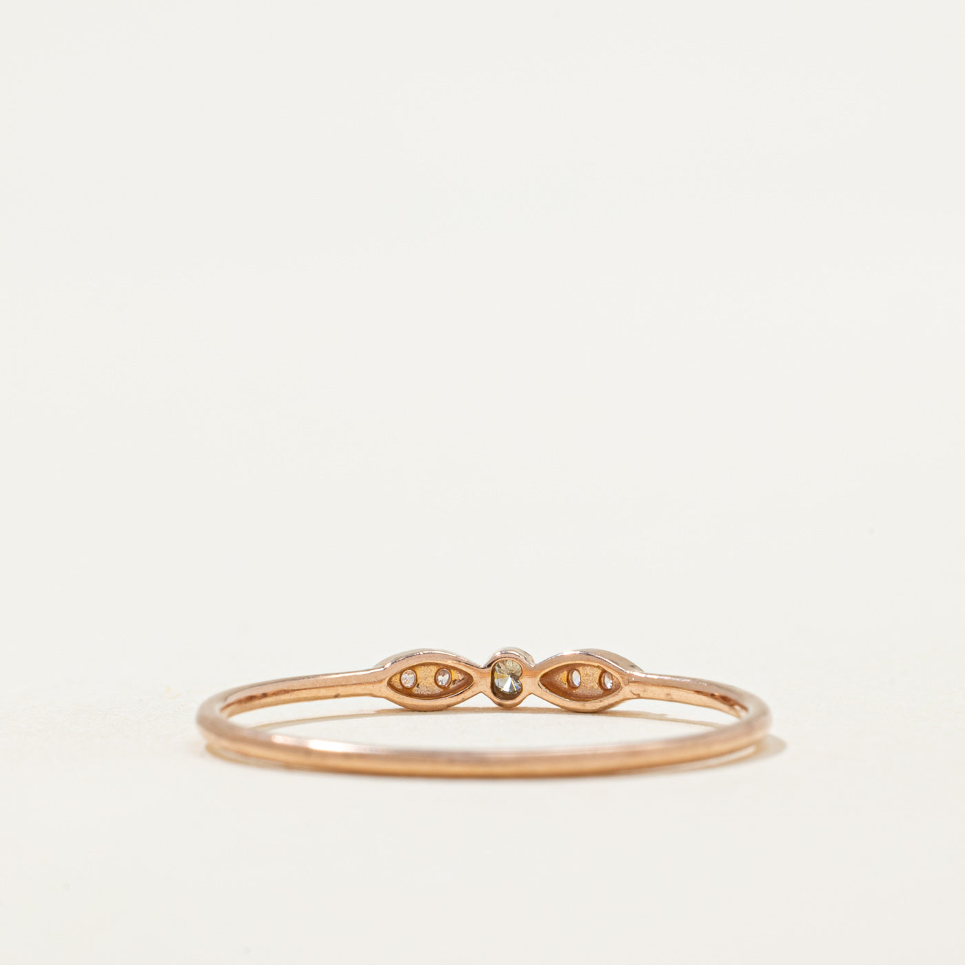Rose Gold Diamond Petite Ring | 0.04ctw | SZ 9