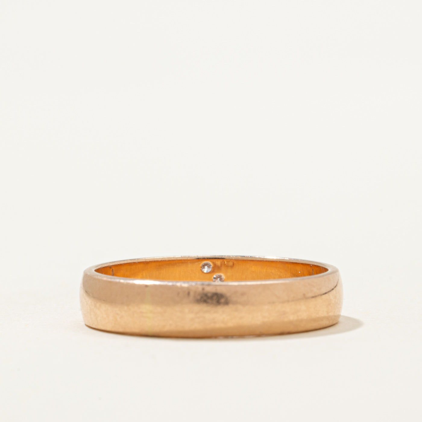 Diagonal Set Diamond Band | 0.03ctw | SZ 7.5