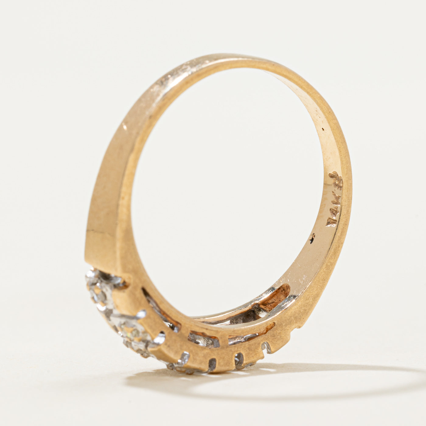 Diamond Multi Column Ring | 0.07ctw | SZ 6.75