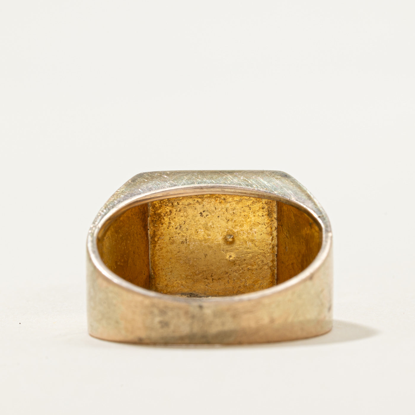 Diamond 'E' Initial Signet Ring | 0.08ctw | SZ 6.5