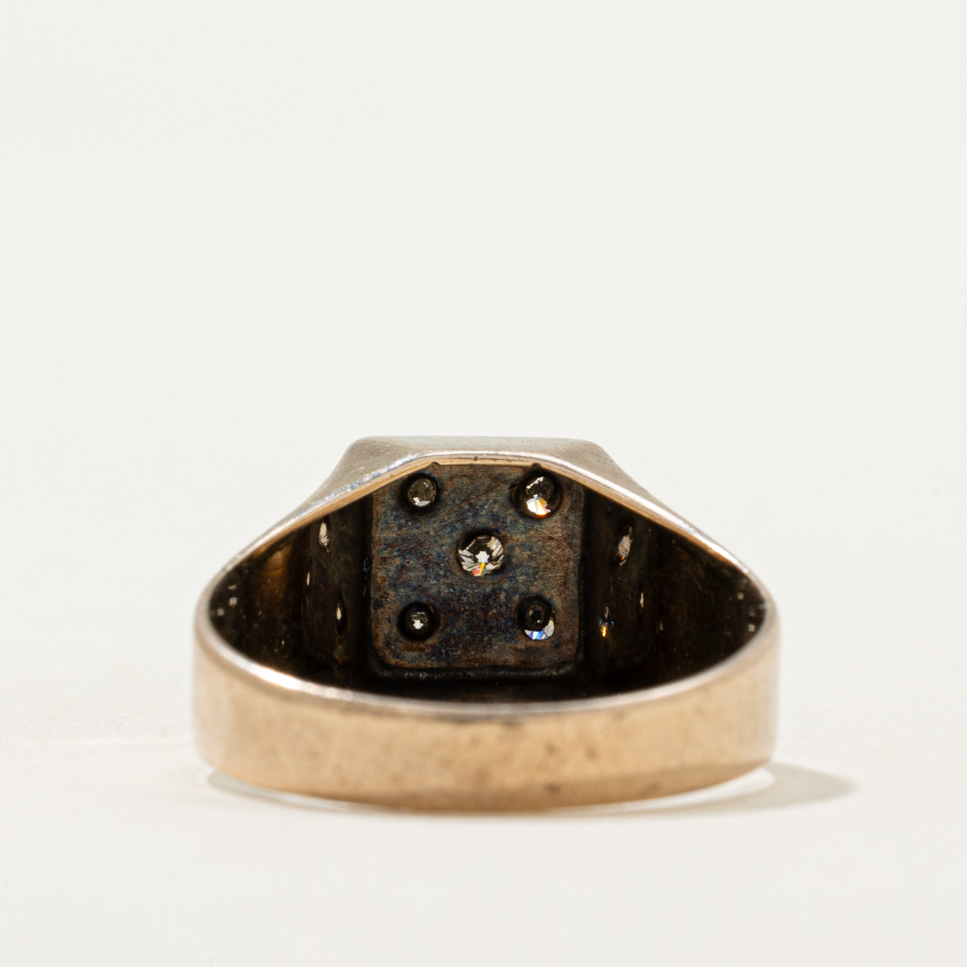 Diamond Cluster Textured Ring | 0.10ctw | SZ 6