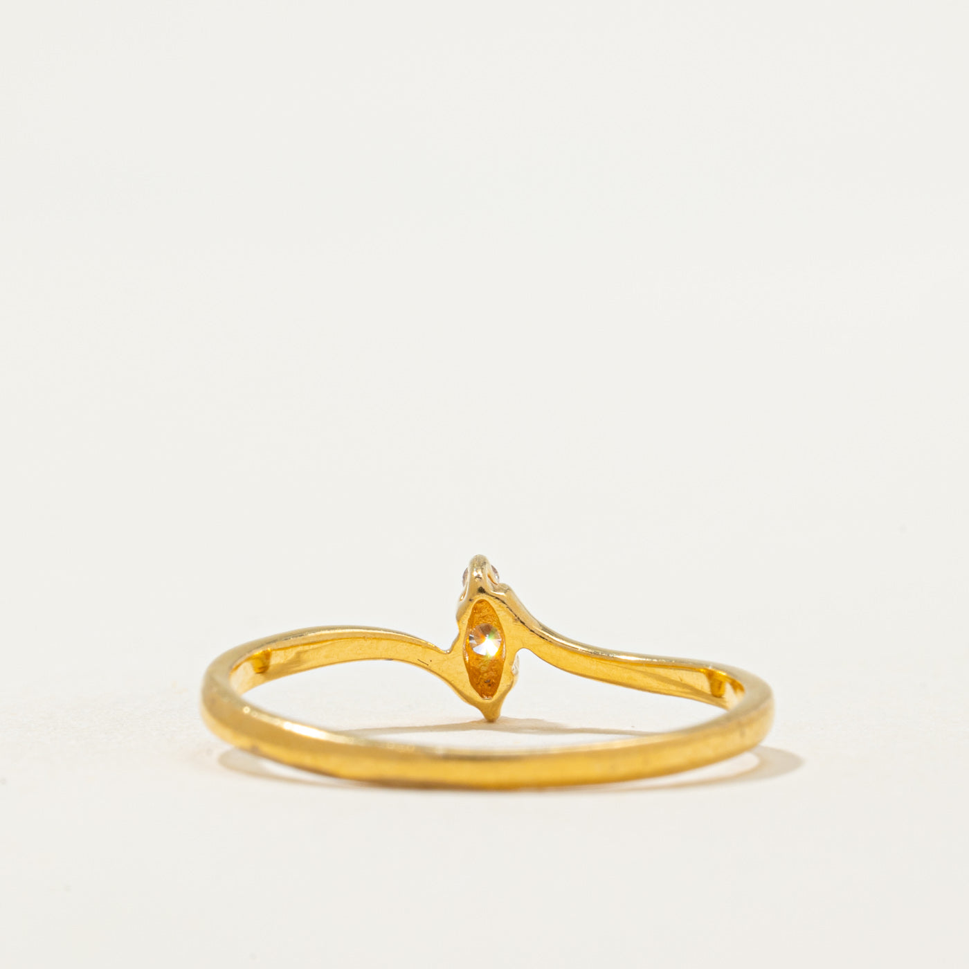 Diamond Petite Bypass Ring | 0.06ctw | SZ 7