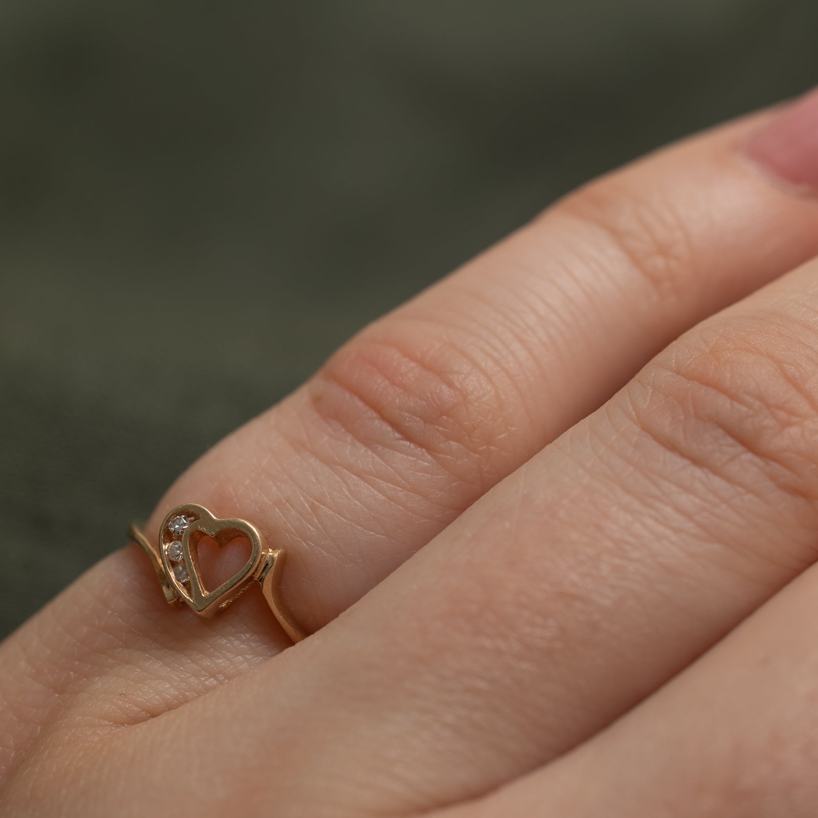Diamond Heart Ring | 0.02ctw | SZ 3.25