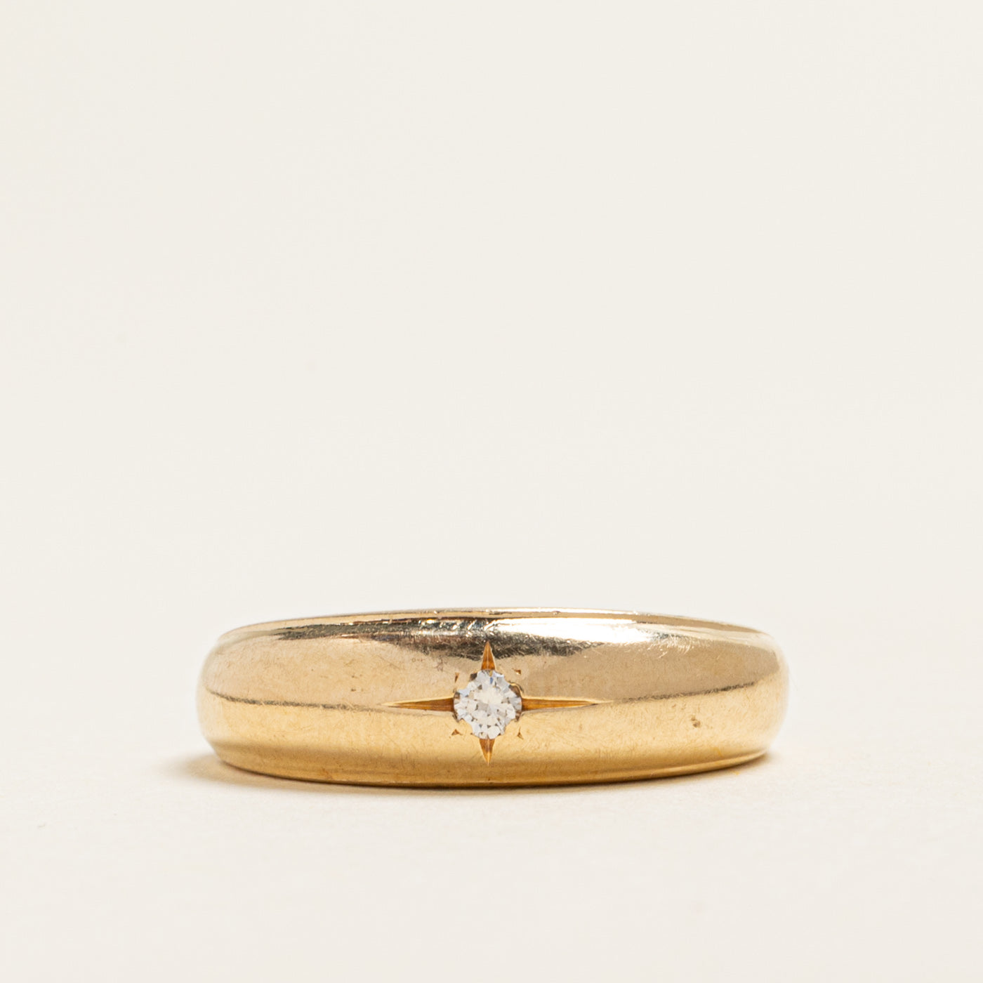 Star Set Diamond Dome Ring | 0.05ct | SZ 7