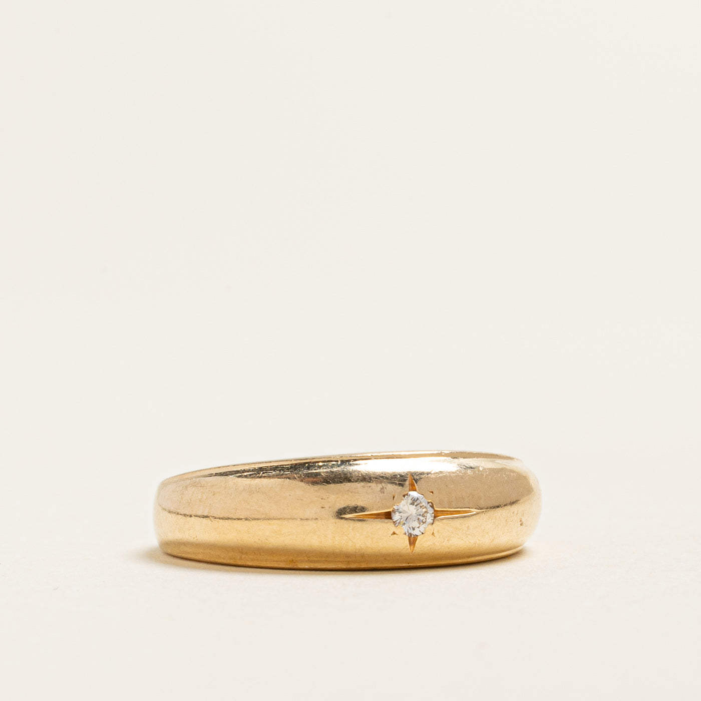 Star Set Diamond Dome Ring | 0.05ct | SZ 7