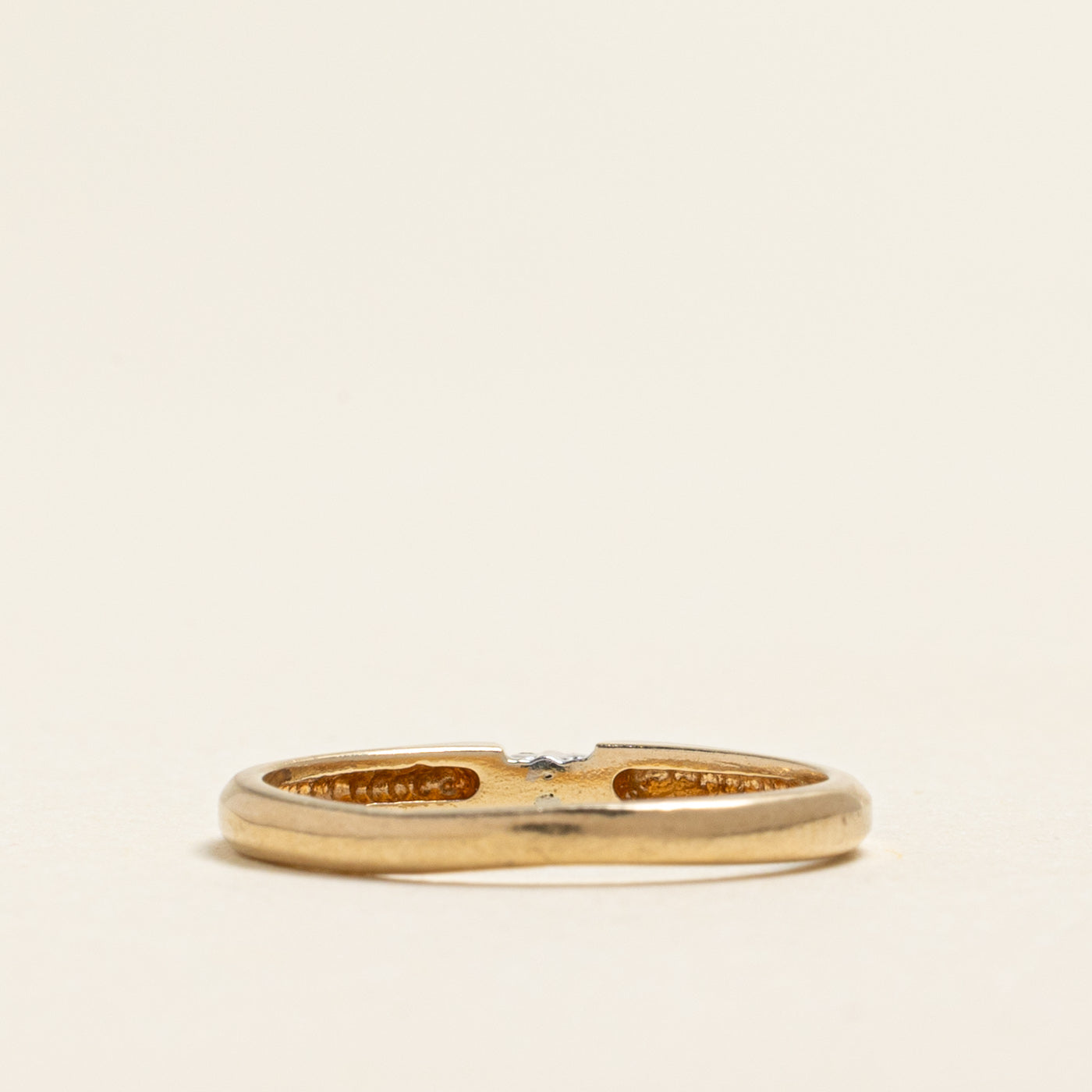 Yellow Gold Two Stone Diamond Ring | 0.02ctw | SZ 6.25