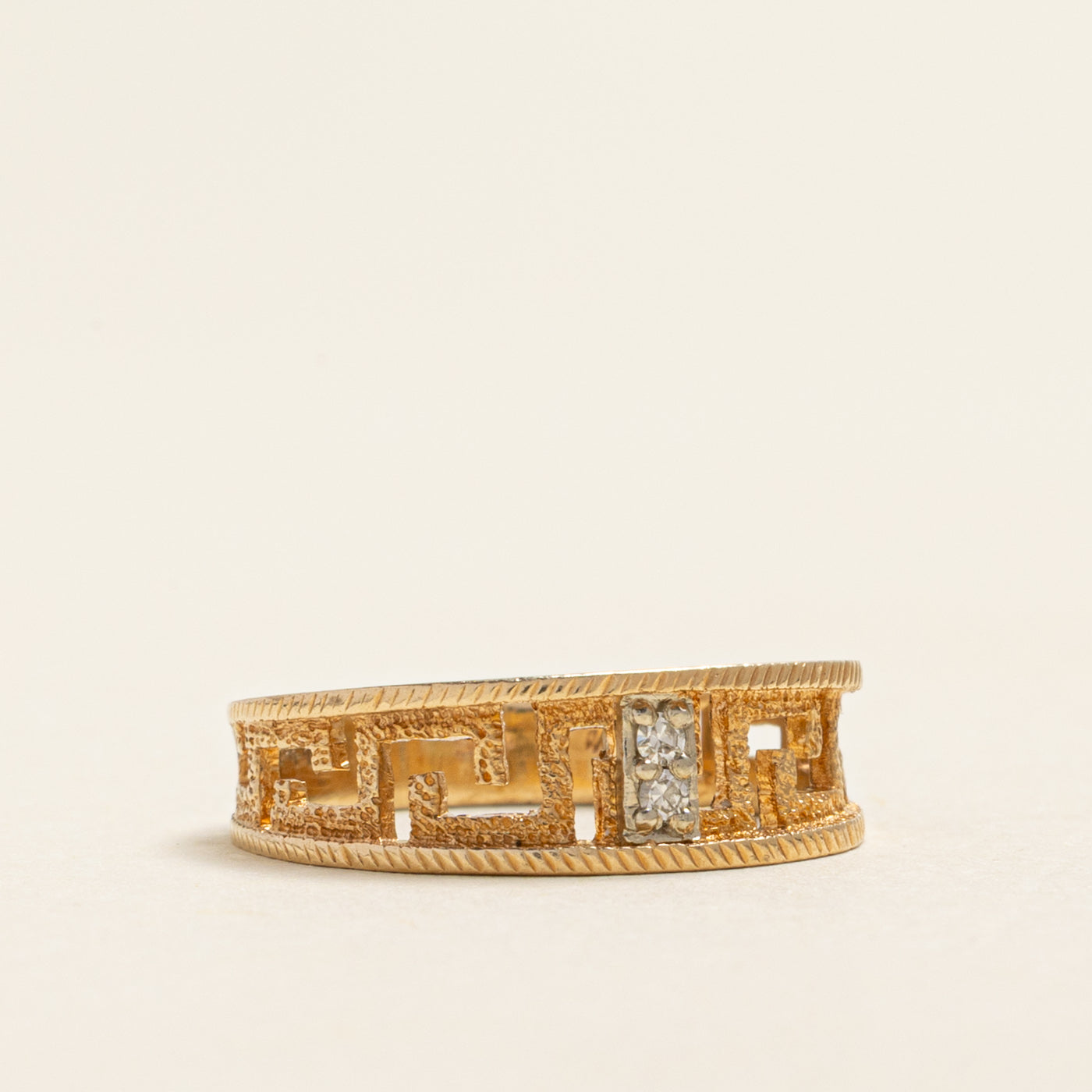 Diamond Geometric Openwork Band | 0.03ctw | SZ 5