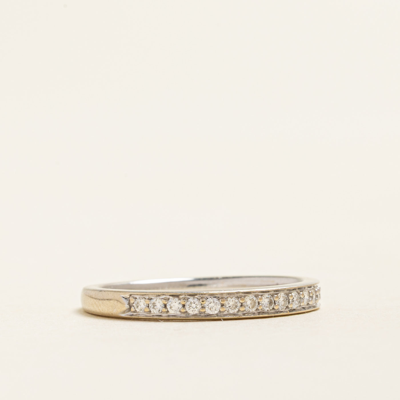 18k Semi Eternity Diamond Band | 0.12ctw | 2.30mm | SZ 5.75